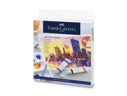 Akvarelové barvy Faber-Castell, tuba 9 ml, 24 barev