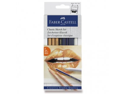 Umělecká sada Faber-Castell Goldfaber Classic Sketch sada 6 kusů