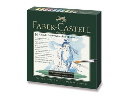 Akvarelové popisovače Faber-Castell Albrecht Dürer 10 barev