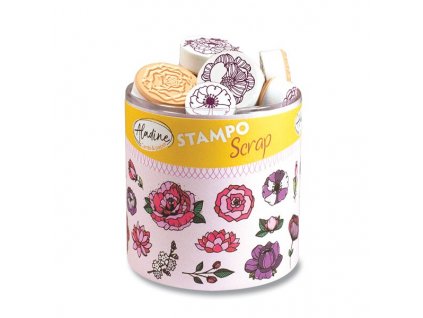 Razítka Stampo Scrap Kytičky, 31 ks