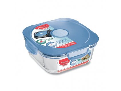 Obědový skleněný box Maped Picnik Concept Adults modrý, objem 1,2 l