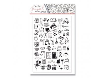 Razítka Stampo Bullet Aladine Můj den, 59 ks