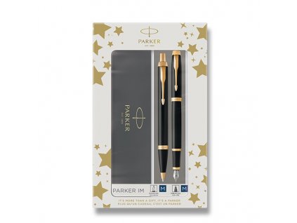 Parker IM Black GT sada plnicí pero a kuličkové pero
