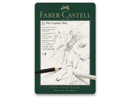 Grafitová tužka Faber-Castell Pitt Graphite Matt sada 11 ks