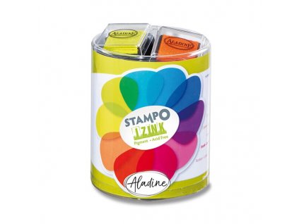 Razítkové barevné polštářky Aladine - zářivé barvy