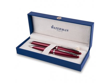 Waterman Carène Garnet Red ST sada roller a mechanická tužka