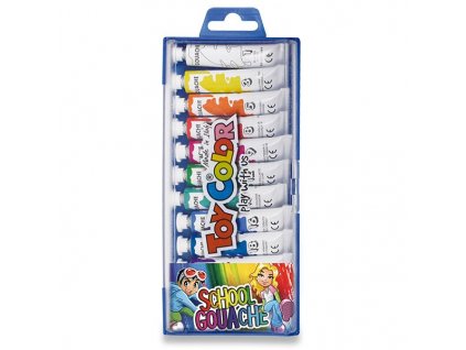 Temperové barvy Toy Color 12 barev, tuba 7,5 ml