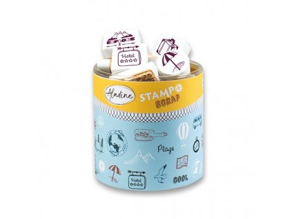 Razítka Stampo Scrap Cestování, 46 ks