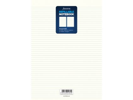 Filofax, Papíry pro notebook, linkované, A4, bílá