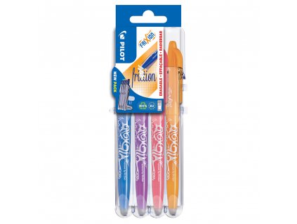 Pilot, Set2Go 4 ks Roller FriXion Ball, 0.7, (M) střední, new colors