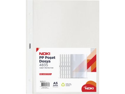 Noki, U-kapsa, PP, A5, transparentní