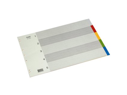 Bantex, Rozlišovač, PVC, A3, 5 barev, mix barev