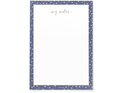 Filofax, Trhací blok My Notes, A5, Indigo