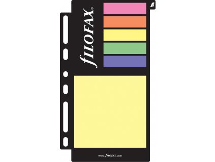 Filofax, Samolepicí barevné papírky velké, mix barev