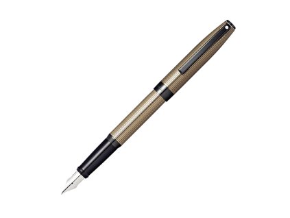 Sheaffer, Plnicí pero Sagaris, (F) tenký (Barva titanium grey vroubky)