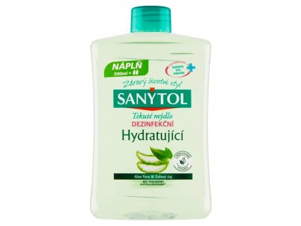 Sanytol - dezinfekční mýdlo hydratující náhradní náplň 500 ml.