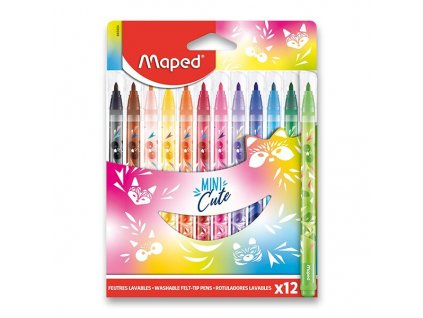 Dětské fixy Maped Color'Peps Jungle Mini Cute 12 barev