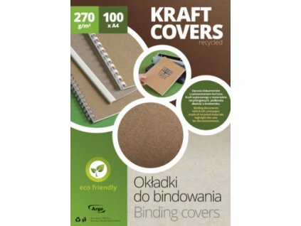 obálka A4 Kraft 70% recycling, 100ks