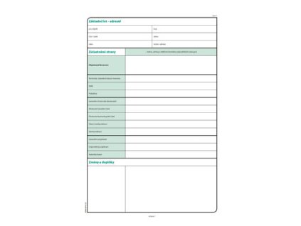 Optys 1268 stavební deník číslovaný 53 listů NCR A4, samopropisující