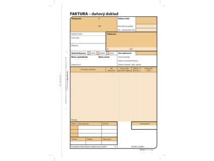 Optys 1072 faktura 100 listů NCR A5, samopropisující