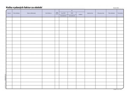 Optys 1010 kniha faktur vydaných 32 listů A4, nepropisující