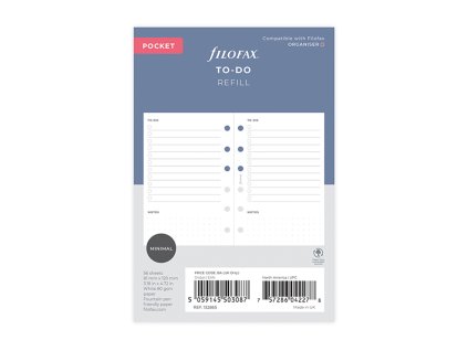 Filofax, Sledování úkolů (Velikost kapesní)