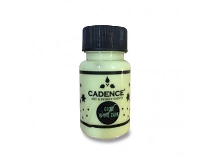 Akrylové barvy Cadence Premium, 50 ml, svítící ve tmě - zelená