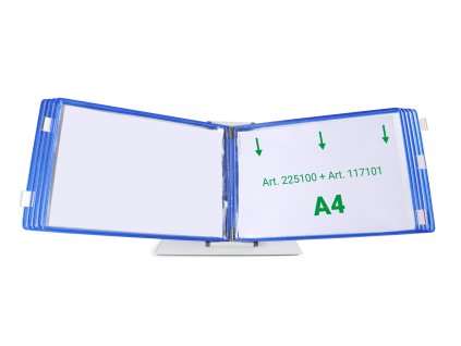 Tarifold závěsný rámeček s kapsou, A4, otevřený shora (Barva modrá)