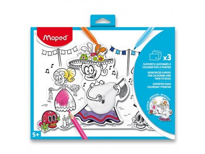 Omalovánky Maped s 3D efektem A4, mix motivů