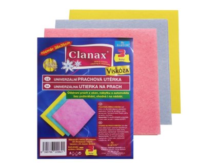 Univerzální utěrky Clanax z mikrovlákna - 35 x 38 cm / 3 ks