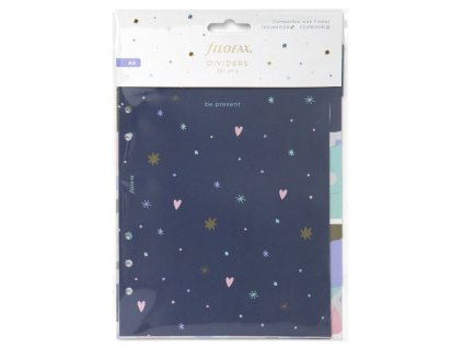 Filofax, náplň A5, rozřazovač Good Vibes, 6 záložek