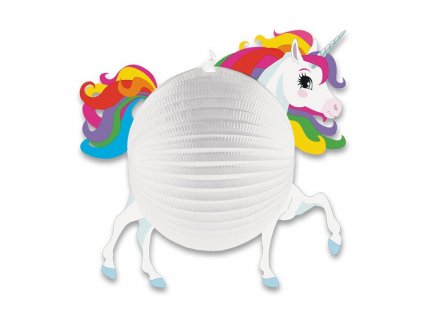 Papírový lampion Unicorn průměr 25 cm