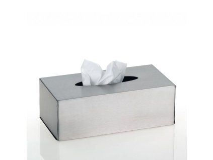 KELA Kosmetický box na kapesníky CLEAN nerezová ocel