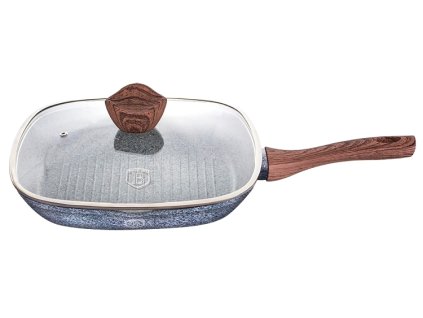 BERLINGERHAUS Pánev grilovací s poklicí a mramorovým povrchem 28 cm Forest Line