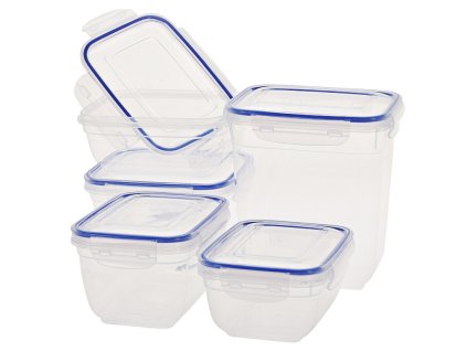 EXCELLENT Dóza na potraviny s klip víčkem sada 5 ks