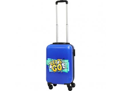EXCELLENT Cestovní kufr na kolečkách 51 x 33 x 21,5 cm LETS GO