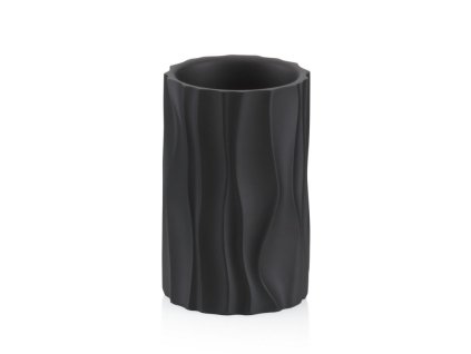 KELA Hrnek Merida polyresin černý 10,5 cm 7,0 cm KL-23765