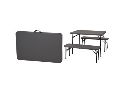 PROGARDEN Campingový set stůl + lavice PROGARDEN skládací