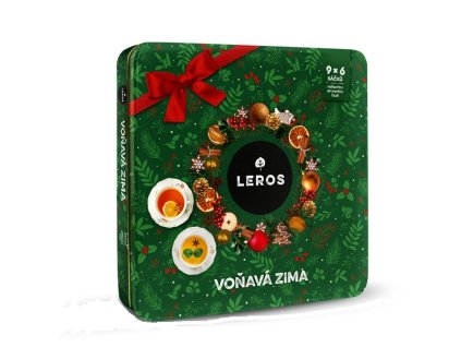 Čaj LEROS - Voňavá zima / plechová dóza 9 x 6 ks