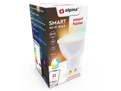 ALPINA-NK Chytrá žárovka LED WIFI bílá stmívatelná GU10 ED-225434