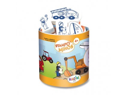 Razítka Aladine Stampo Minos Stroje, 10 ks