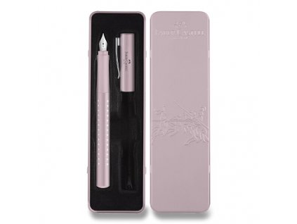 Plnicí pero Faber-Castell Sparkle hrot M, výběr barev růžová