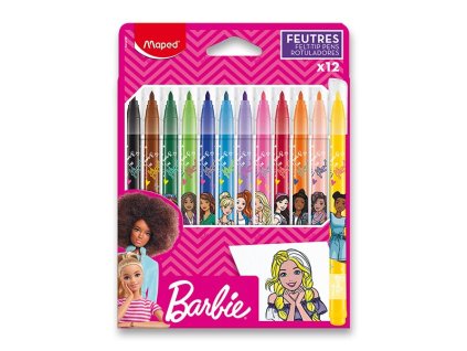 Dětské fixy Maped Barbie 12 barev