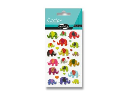 Samolepky Maildor 3D Cooky Sloni
