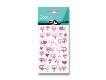 Samolepky Maildor 3D Cooky Zamilovaná srdíčka