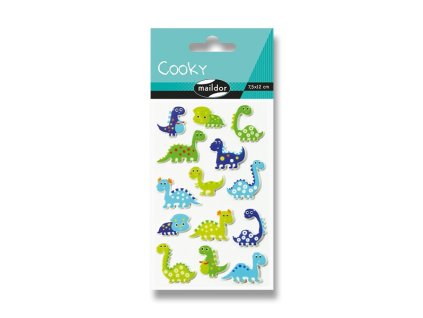 Samolepky Maildor 3D Cooky Dinosauři