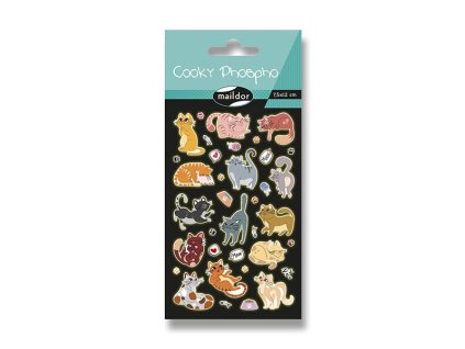 Samolepky Maildor 3D Cooky Phospho Kočky