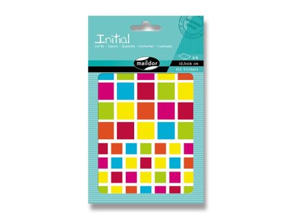 Samolepky Maildor Initial Čtverce