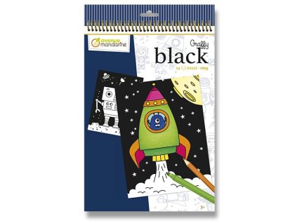 Omalovánky Avenue Mandarine Graffy Black Vesmír