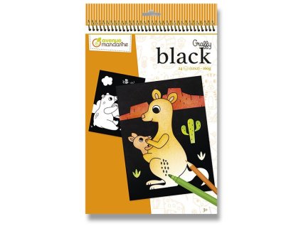 Omalovánky Avenue Mandarine Graffy Black Zvířátka